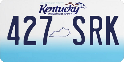 KY license plate 427SRK