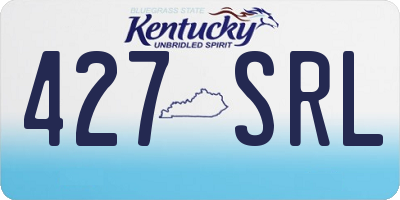 KY license plate 427SRL
