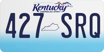 KY license plate 427SRQ