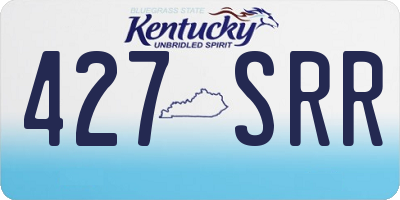 KY license plate 427SRR