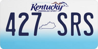 KY license plate 427SRS