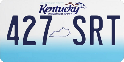 KY license plate 427SRT