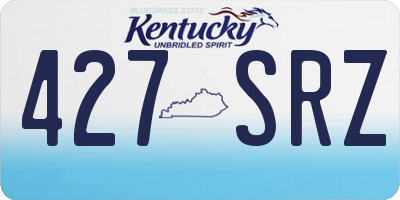 KY license plate 427SRZ