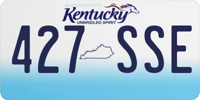 KY license plate 427SSE