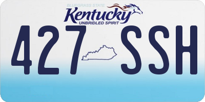 KY license plate 427SSH