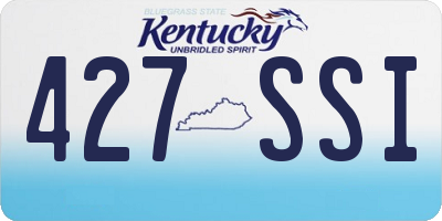 KY license plate 427SSI