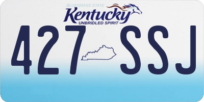 KY license plate 427SSJ