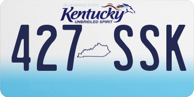 KY license plate 427SSK
