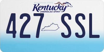 KY license plate 427SSL