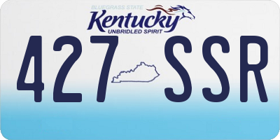 KY license plate 427SSR