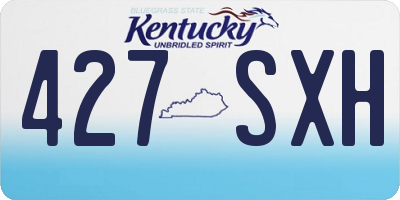 KY license plate 427SXH