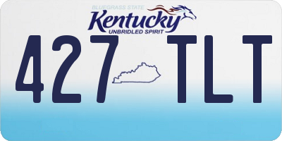 KY license plate 427TLT