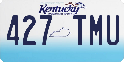 KY license plate 427TMU