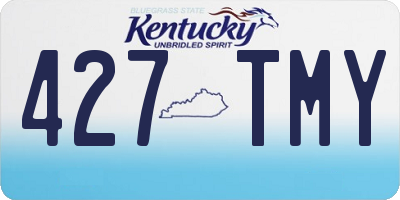 KY license plate 427TMY