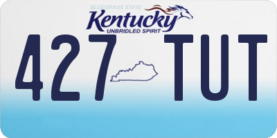 KY license plate 427TUT