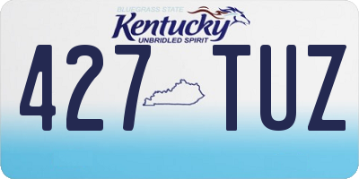 KY license plate 427TUZ