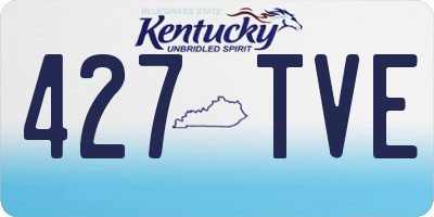 KY license plate 427TVE