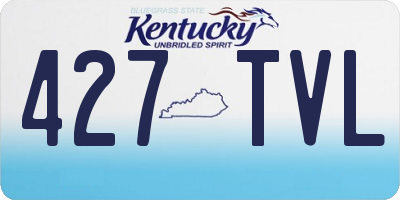KY license plate 427TVL