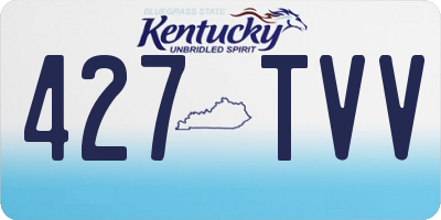 KY license plate 427TVV