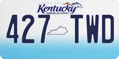 KY license plate 427TWD