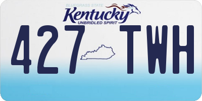 KY license plate 427TWH