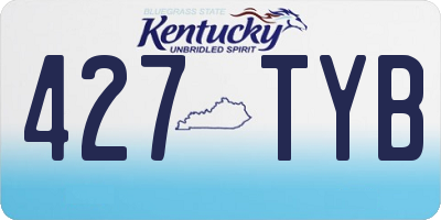 KY license plate 427TYB
