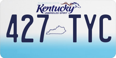 KY license plate 427TYC