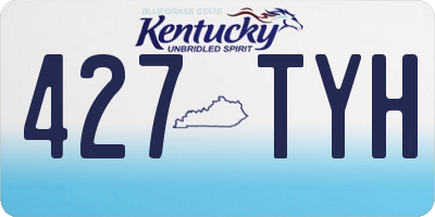 KY license plate 427TYH
