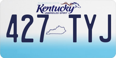 KY license plate 427TYJ