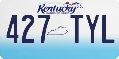 KY license plate 427TYL