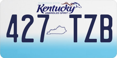KY license plate 427TZB