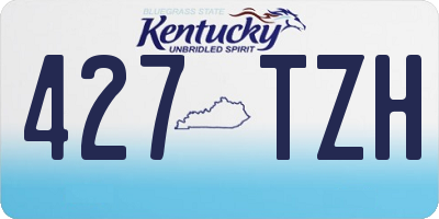 KY license plate 427TZH