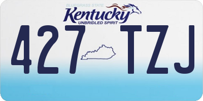 KY license plate 427TZJ