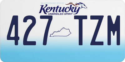 KY license plate 427TZM