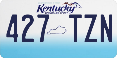 KY license plate 427TZN