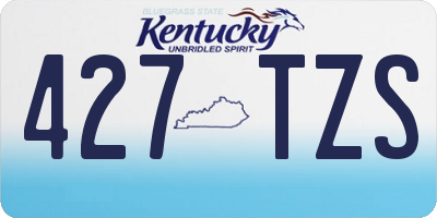 KY license plate 427TZS