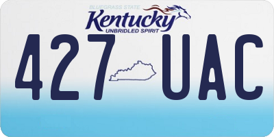 KY license plate 427UAC