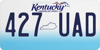 KY license plate 427UAD