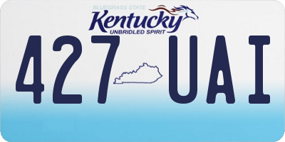 KY license plate 427UAI
