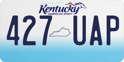 KY license plate 427UAP