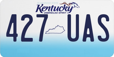 KY license plate 427UAS