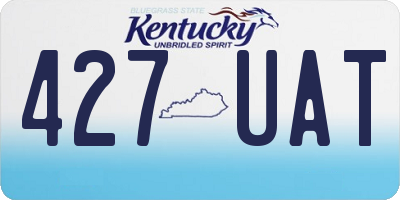 KY license plate 427UAT