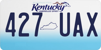 KY license plate 427UAX