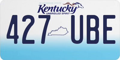 KY license plate 427UBE