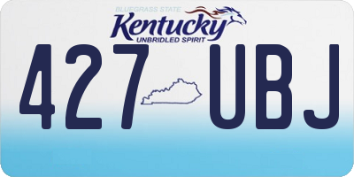 KY license plate 427UBJ