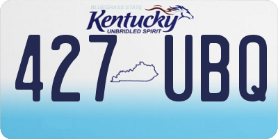 KY license plate 427UBQ