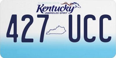 KY license plate 427UCC
