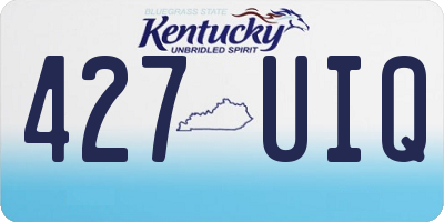 KY license plate 427UIQ