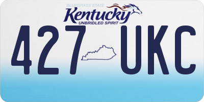KY license plate 427UKC