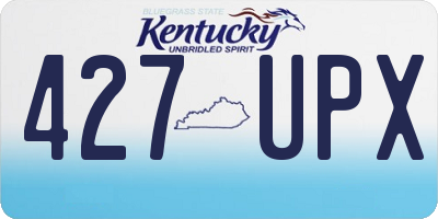KY license plate 427UPX